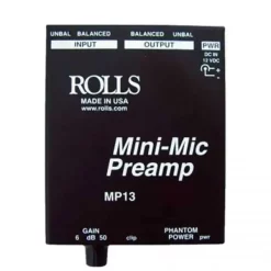 Buy 👍 Rolls MP13 Mini Single Channel Microphone Preamp 🛒